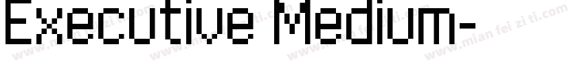 Executive Medium字体转换